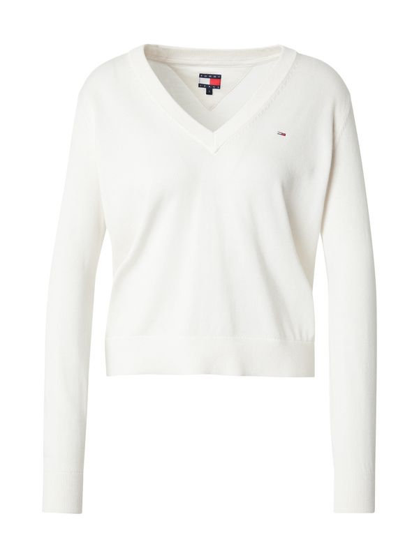 Tommy Jeans Tommy Jeans Pulover 'ESSENTIAL'  bela