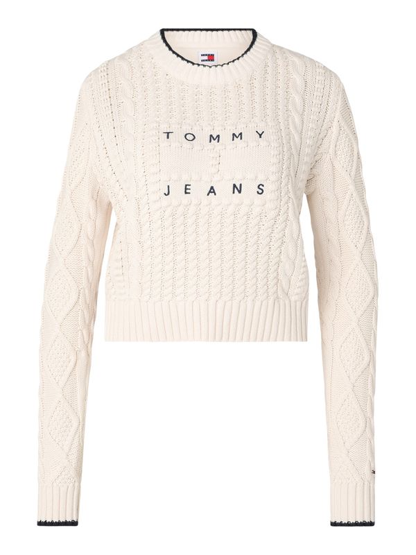 Tommy Jeans Tommy Jeans Pulover  marine / volneno bela