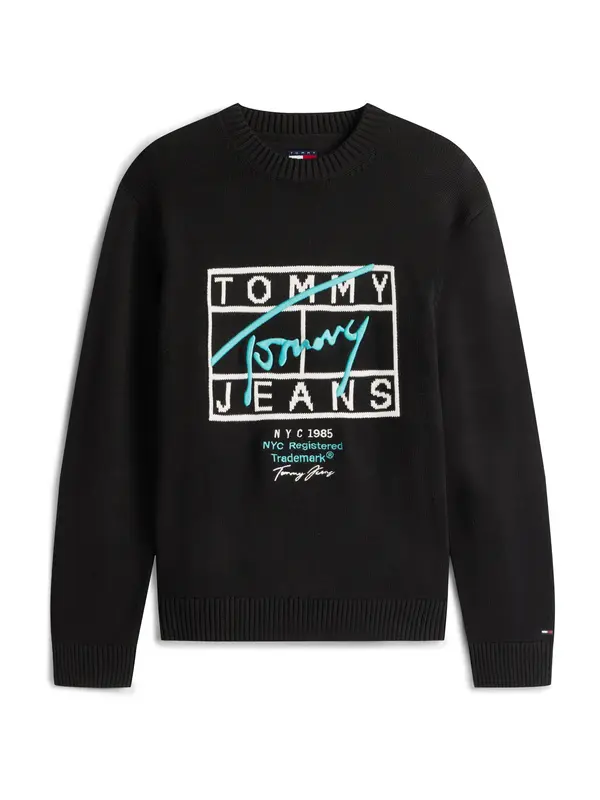 Tommy Jeans Tommy Jeans Pulover  meta / črna / bela