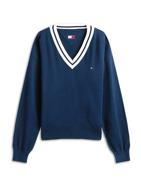 Tommy Jeans Tommy Jeans Pulover  modra / bela