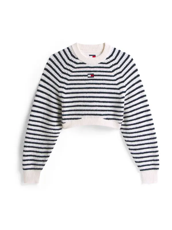 Tommy Jeans Tommy Jeans Pulover  mornarska / bela