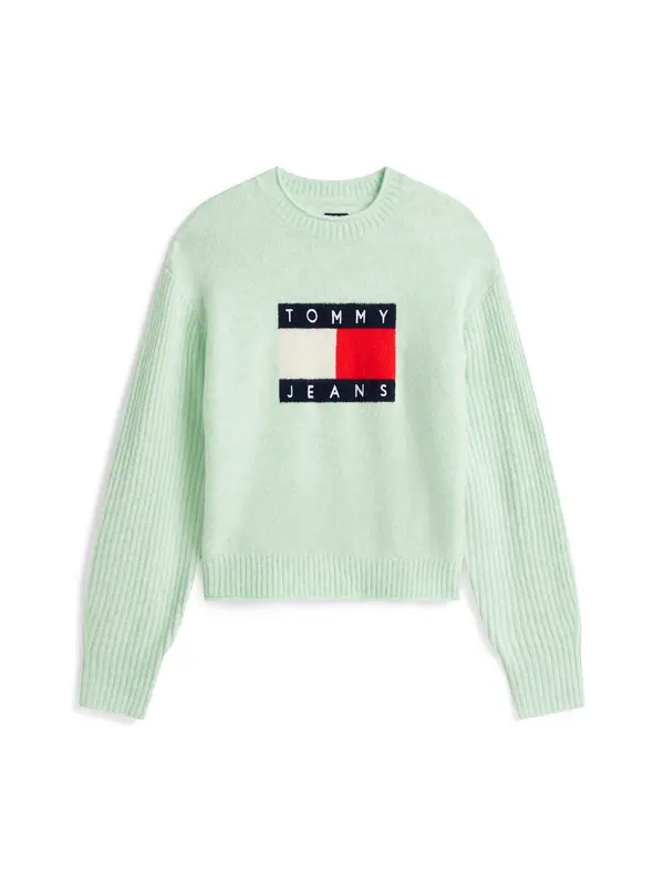 Tommy Jeans Tommy Jeans Pulover  mornarska / meta / rdeča / bela