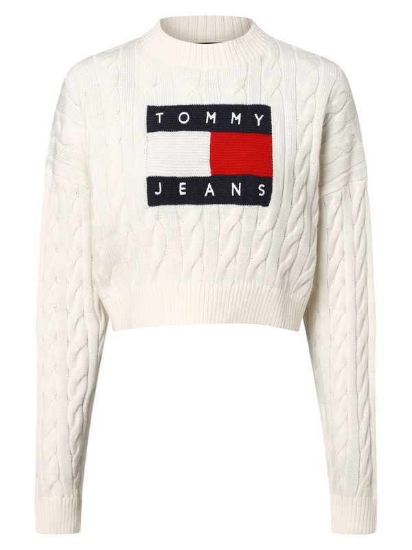 Tommy Jeans Tommy Jeans Pulover  mornarska / rdeča / bela