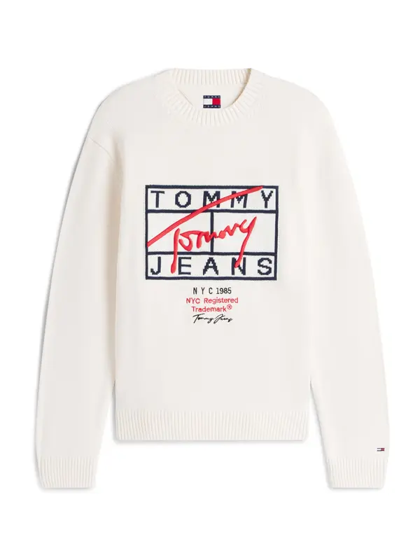Tommy Jeans Tommy Jeans Pulover  mornarska / rdeča / črna / bela