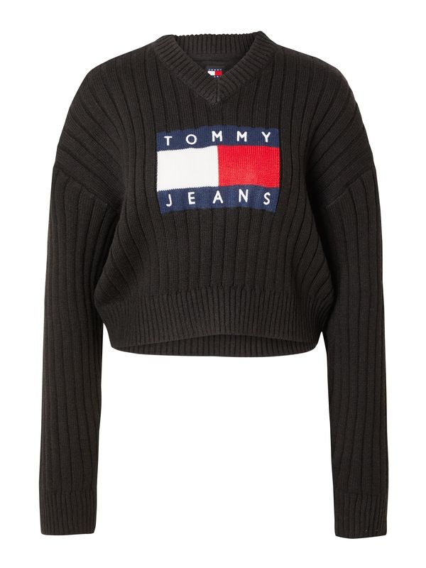 Tommy Jeans Tommy Jeans Pulover  mornarska / rdeča / črna / bela