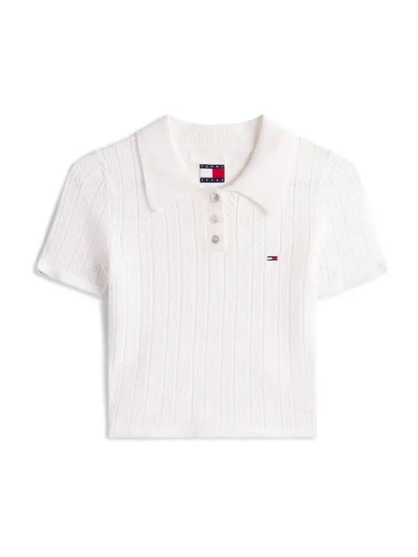 Tommy Jeans Tommy Jeans Pulover  naravno bela