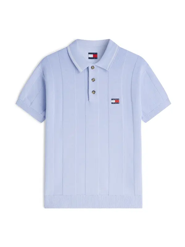 Tommy Jeans Tommy Jeans Pulover 'Regular Fit Textured'  golobje modra