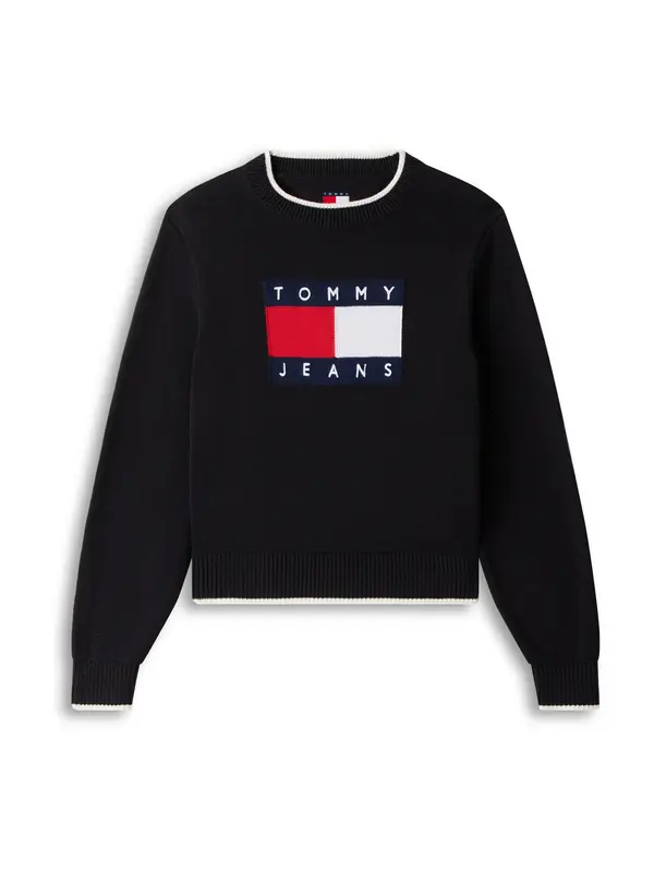 Tommy Jeans Tommy Jeans Pulover  temno modra / rdeča / črna / bela