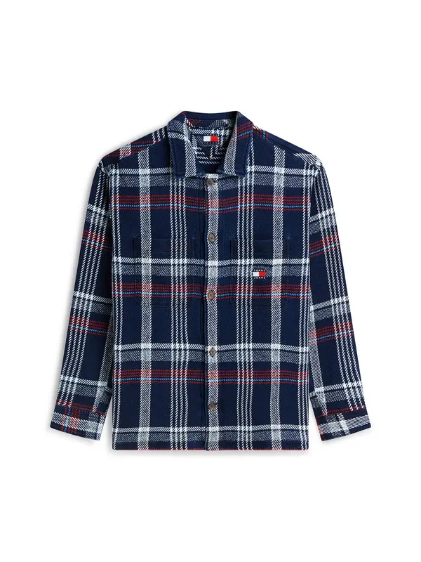 Tommy Jeans Tommy Jeans Srajca  mornarska / kraljevo modra / rdeča / pegasto bela