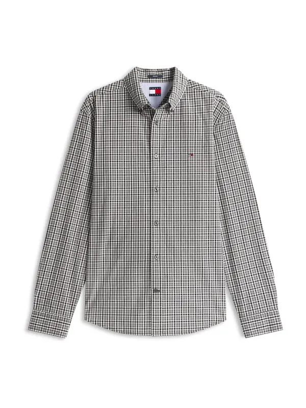 Tommy Jeans Tommy Jeans Srajca  siva / temno siva / črna / bela