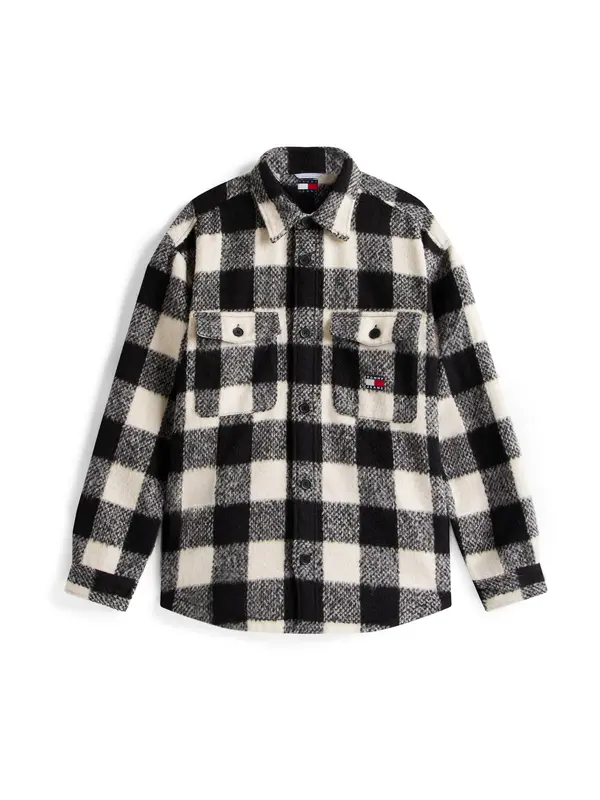 Tommy Jeans Tommy Jeans Srajca  svetlo bež / črna