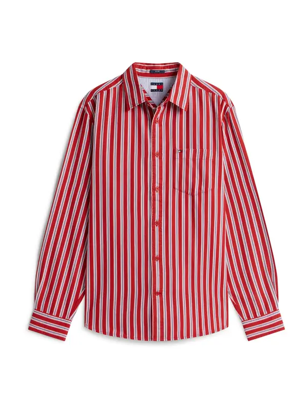 Tommy Jeans Tommy Jeans Srajca  svetlo modra / rdeča / bela