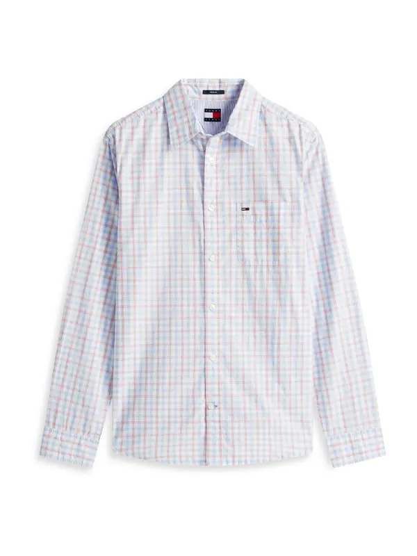Tommy Jeans Tommy Jeans Srajca  svetlo modra / rdeča / bela