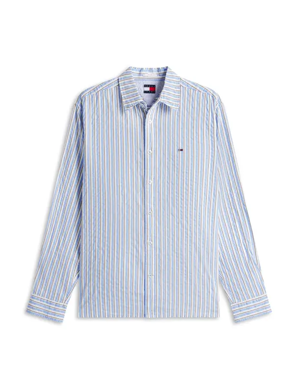 Tommy Jeans Tommy Jeans Srajca  svetlo modra / rjava / bela