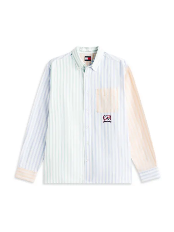 Tommy Jeans Tommy Jeans Srajca  svetlo modra / smaragd / oranžna / bela