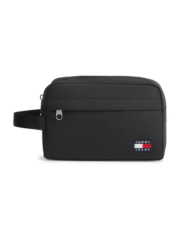 Tommy Jeans Tommy Jeans Toaletna torbica 'Essential Logo Strap'  črna