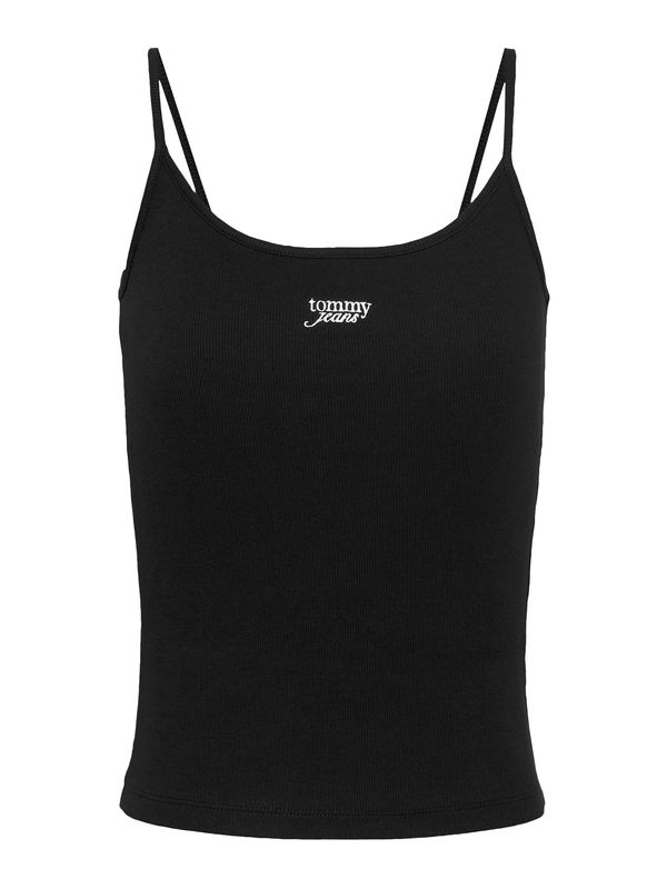 Tommy Jeans Tommy Jeans Top  črna / bela