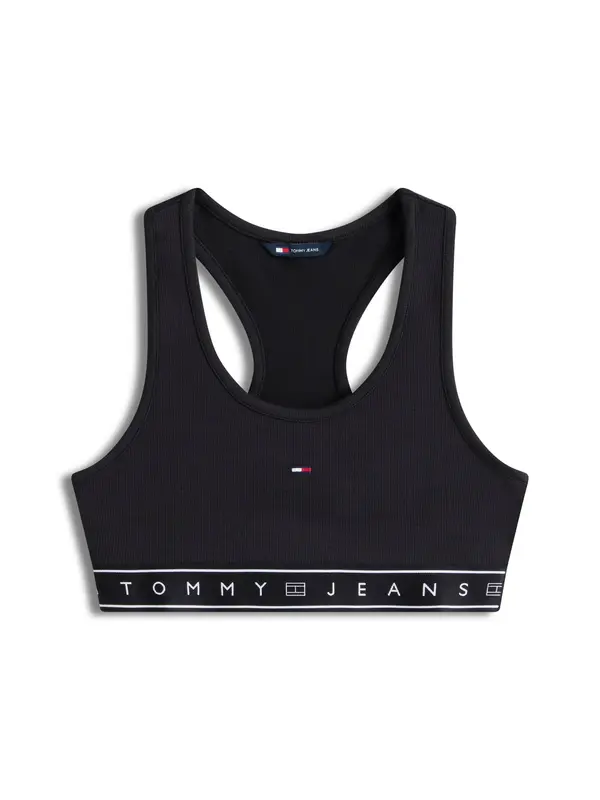Tommy Jeans Tommy Jeans Top  črna / bela