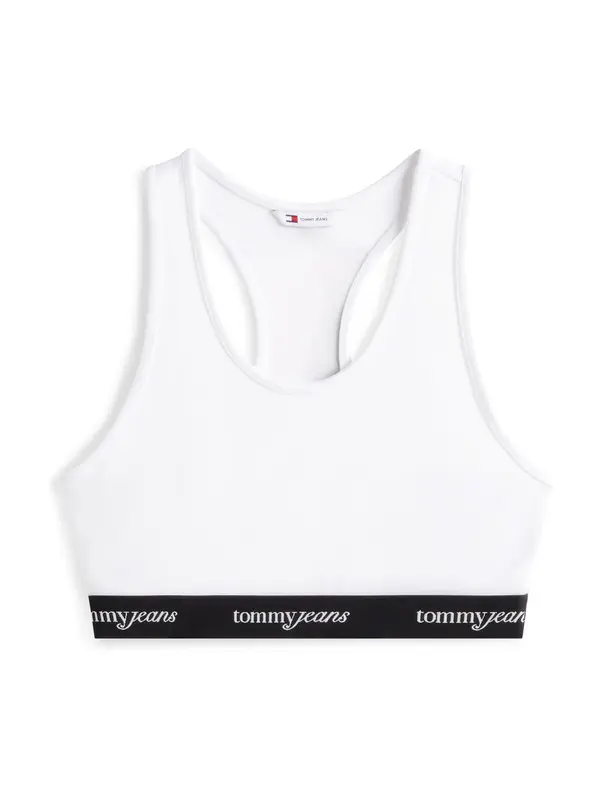 Tommy Jeans Tommy Jeans Top  črna / bela