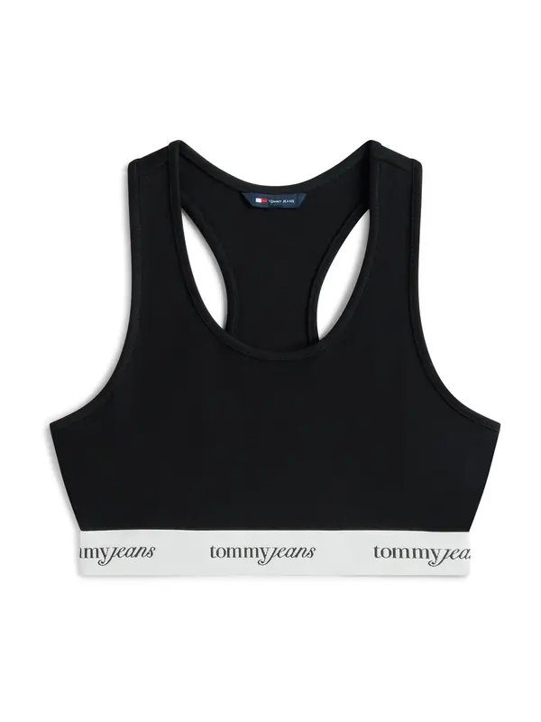 Tommy Jeans Tommy Jeans Top  črna / off-bela