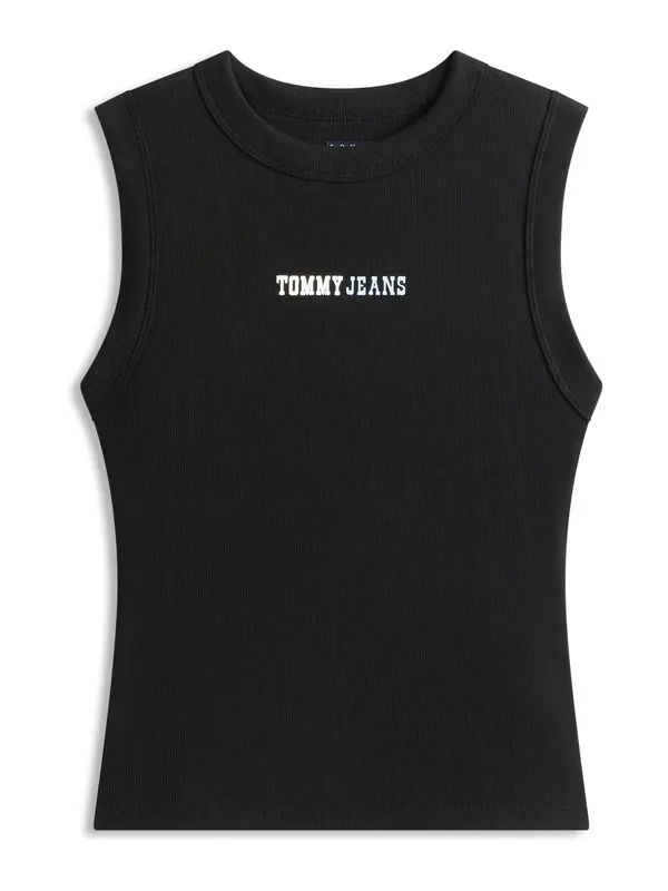 Tommy Jeans Tommy Jeans Top 'ESS'  pastelno modra / črna / bela