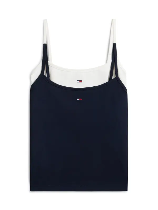 Tommy Jeans Tommy Jeans Top 'ESSENTIAL'  mornarska / bela