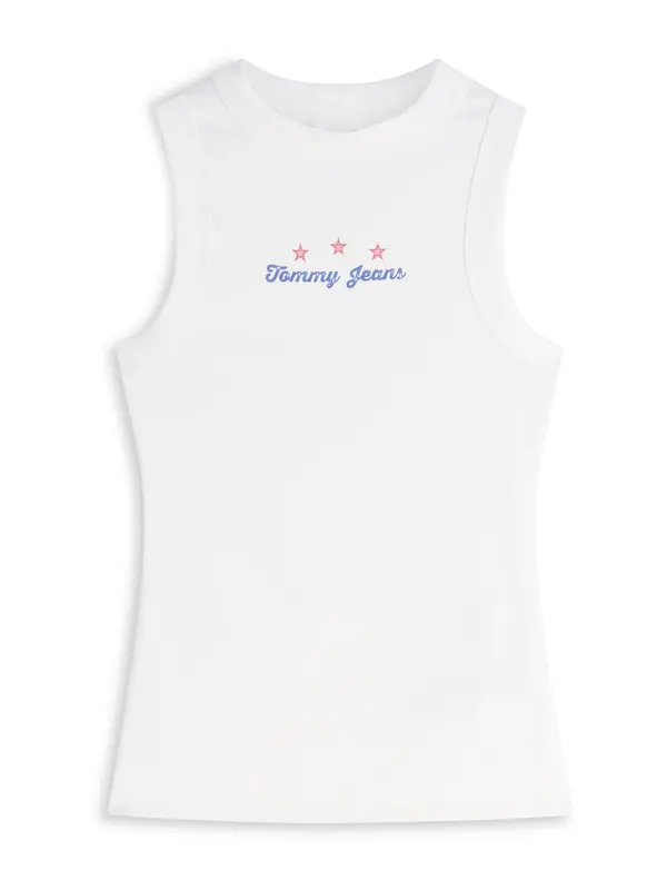 Tommy Jeans Tommy Jeans Top 'Logo Slim Tank'  kraljevo modra / melona / bela