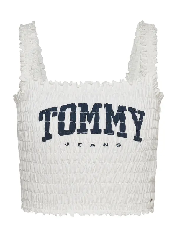 Tommy Jeans Tommy Jeans Top  mornarska / naravno bela