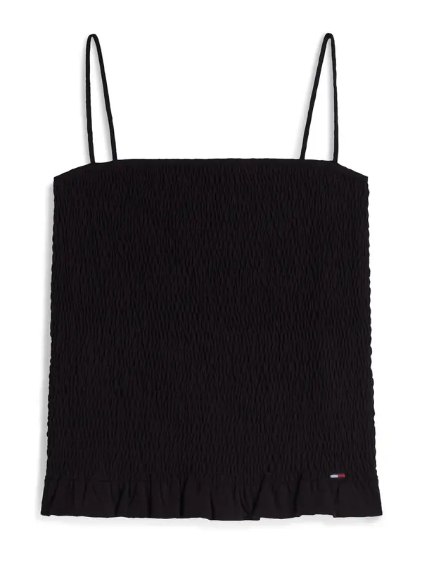 Tommy Jeans Tommy Jeans Top 'Smock Slim Strap'  črna