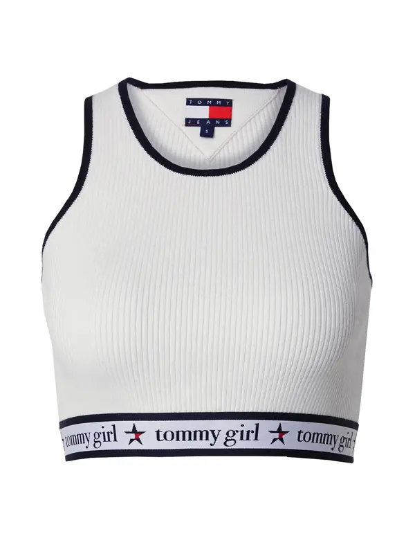 Tommy Jeans Tommy Jeans Top z naramnicami  mornarska / rdeča / bela