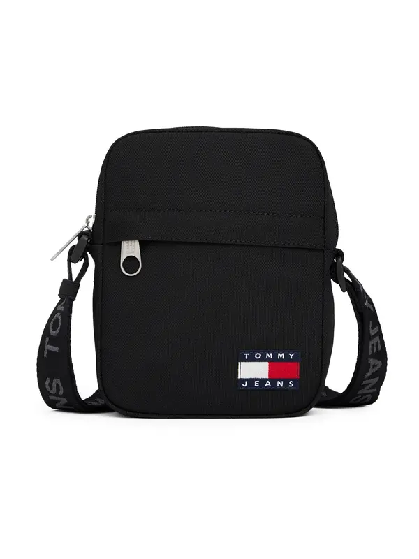 Tommy Jeans Tommy Jeans Torba za čez ramo 'Essential Flag Badge'  črna