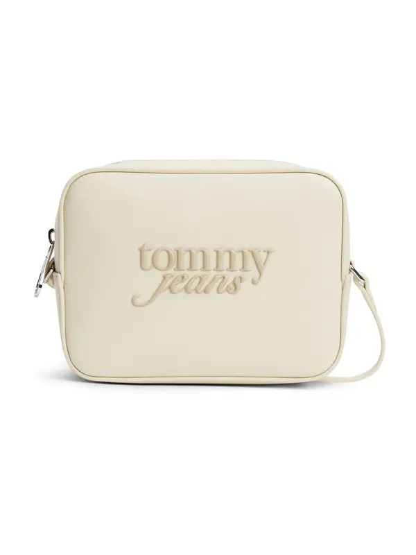 Tommy Jeans Tommy Jeans Torba za čez ramo 'Essential Logo Camera'  kremna