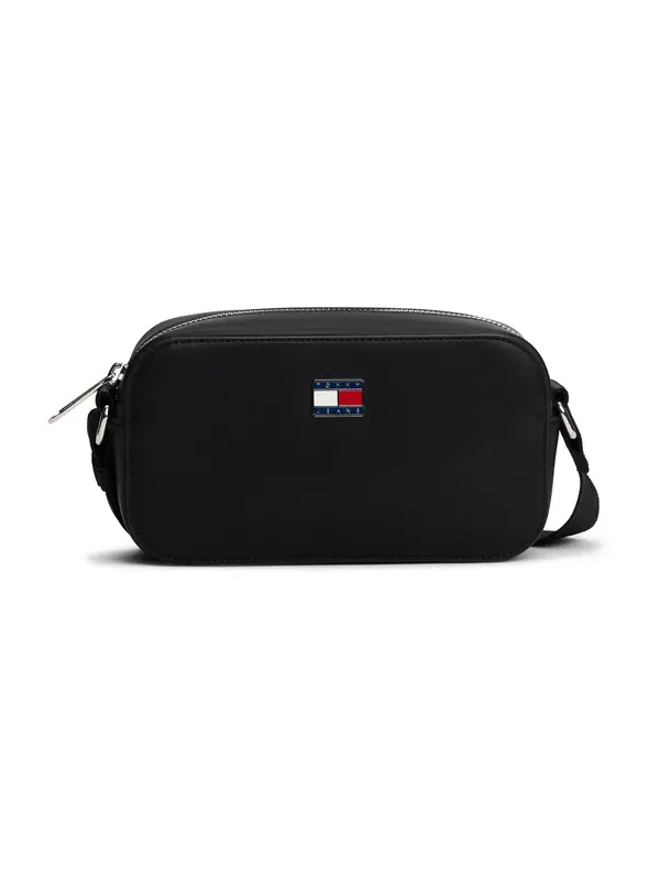 Tommy Jeans Tommy Jeans Torba za čez ramo 'Essential'  živo rdeča / črna / bela