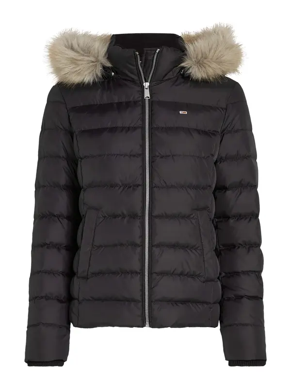 Tommy Jeans Tommy Jeans Zimska jakna  bež / svetlo siva / črna