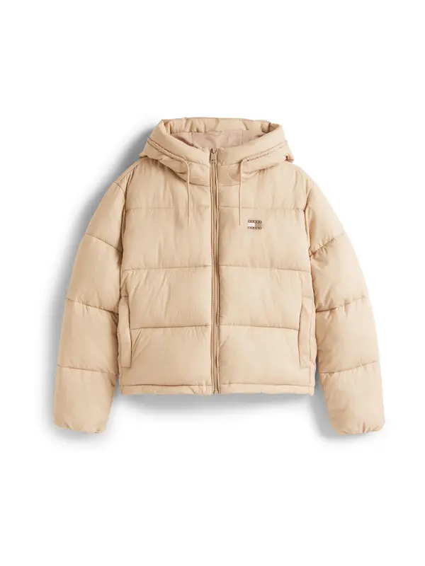 Tommy Jeans Tommy Jeans Zimska jakna  brokat / svetlo rjava