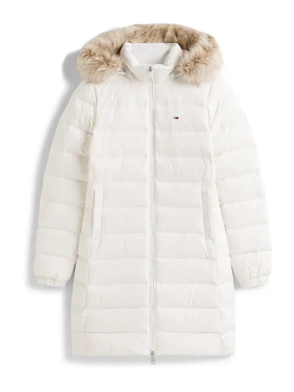 Tommy Jeans Tommy Jeans Zimski plašč 'Essential'  bež / bela