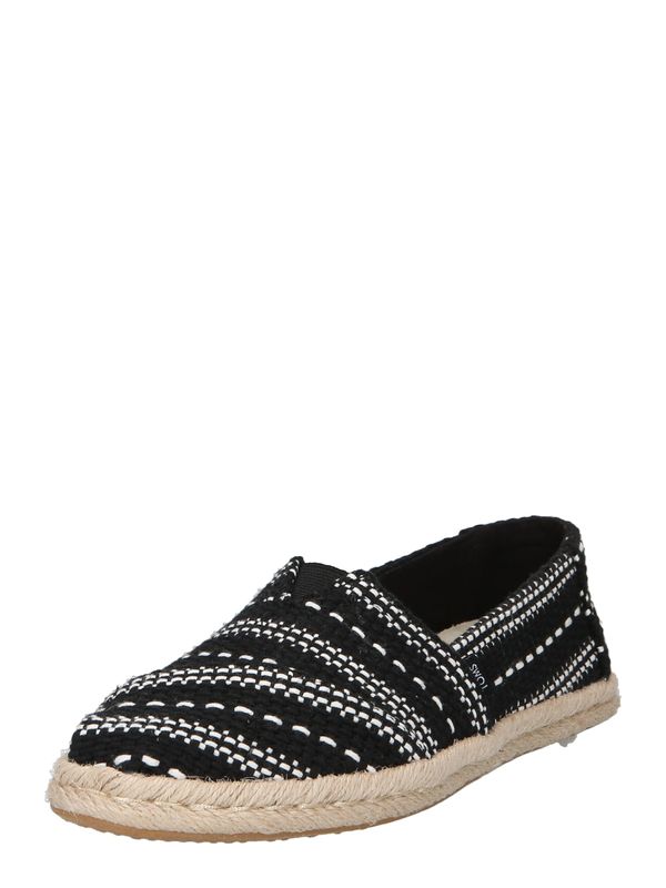 TOMS TOMS Espadrile 'ALPARGATA ROPE'  črna / bela