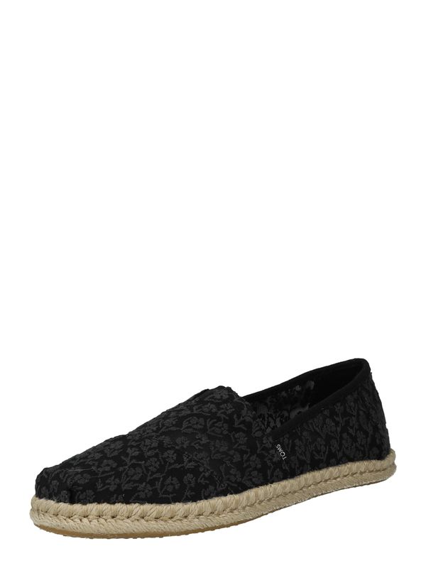 TOMS TOMS Espadrile 'ALPARGATA ROPE'  siva / črna