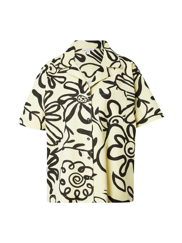 TOPSHOP TOPSHOP Bluza  svetlo rumena / črna