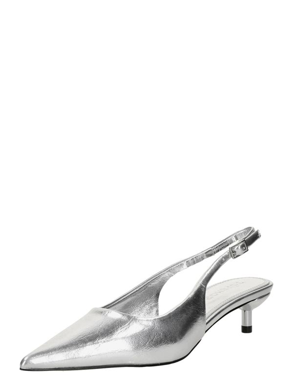 TOPSHOP TOPSHOP Čevlji s peto in s paščki 'Ellie'  srebrna