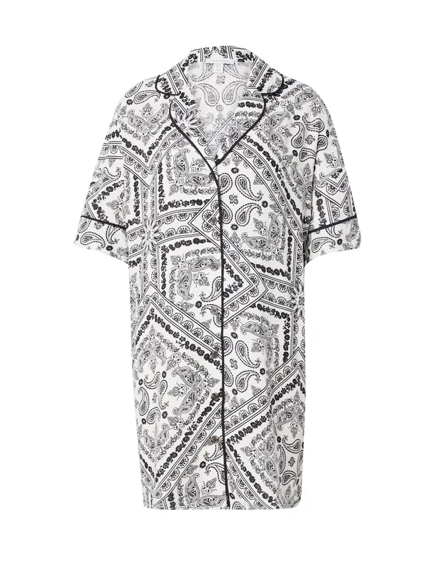 TOPSHOP TOPSHOP Dolga srajca  črna / bela