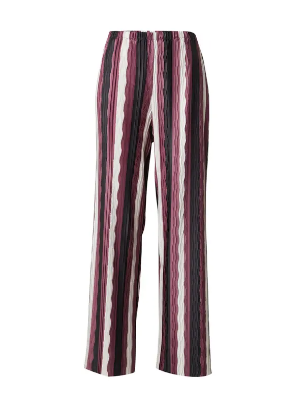 TOPSHOP TOPSHOP Hlače  burgund / črna / bela