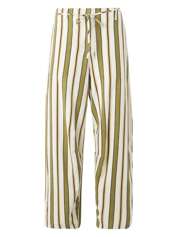 TOPSHOP TOPSHOP Hlače 'CLEO'  čokolada / svetlo rumena / oliva / bela