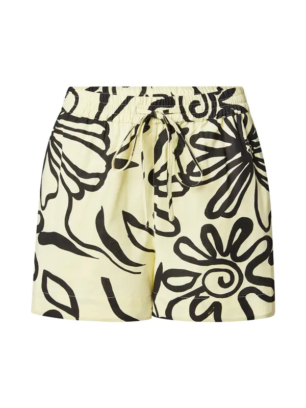 TOPSHOP TOPSHOP Hlače  svetlo rumena / črna