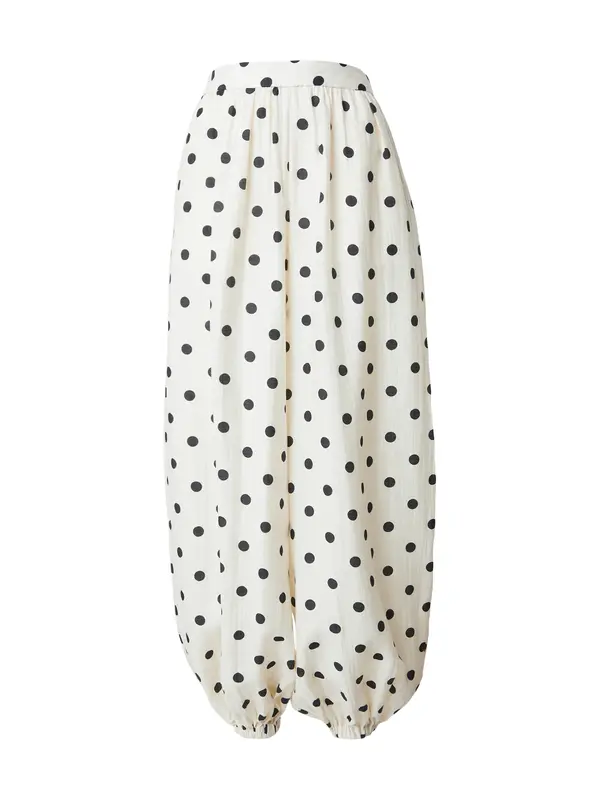 TOPSHOP TOPSHOP Hlače 'TSLINEA'  črna / bela