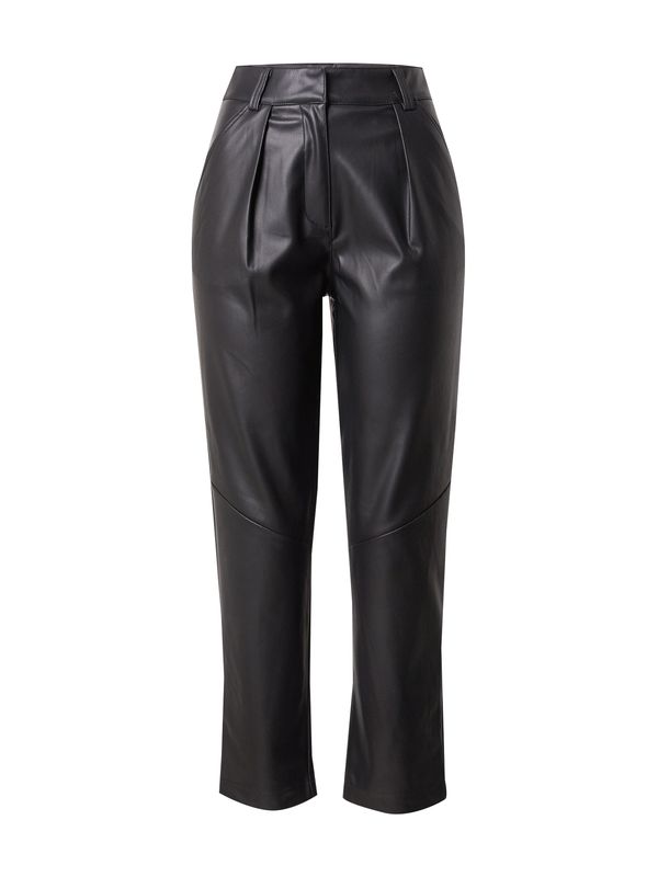 TOPSHOP TOPSHOP Hlače z naborki  črna