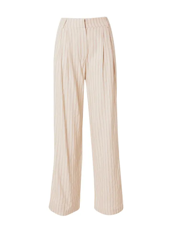 TOPSHOP TOPSHOP Hlače z naborki  svetlo bež / mandarina