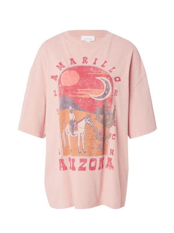 TOPSHOP TOPSHOP Majica 'Arizona'  mandarina / roza / brusnica / črna