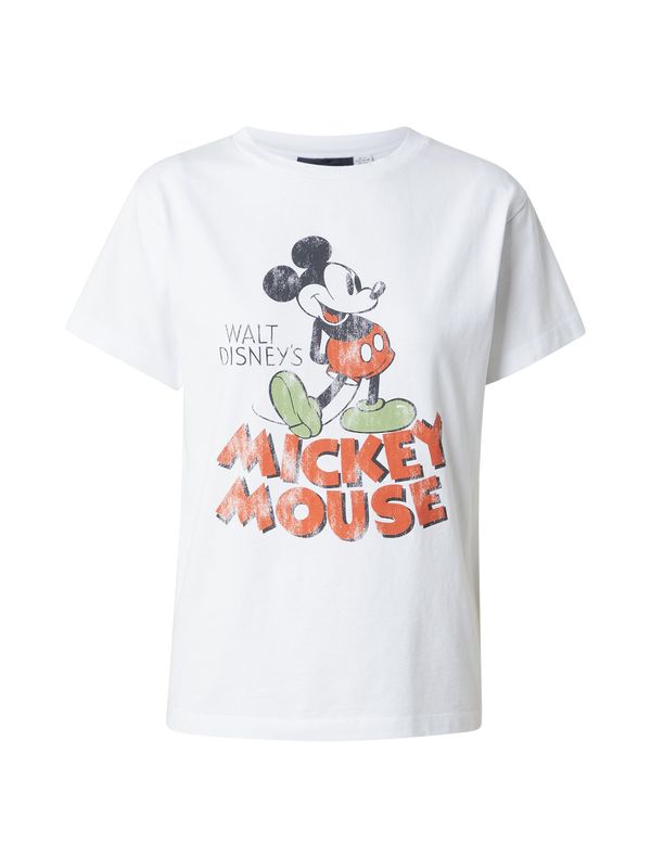 TOPSHOP TOPSHOP Majica 'Disney Mickey Mouse'  ecru / trst / temno oranžna / črna