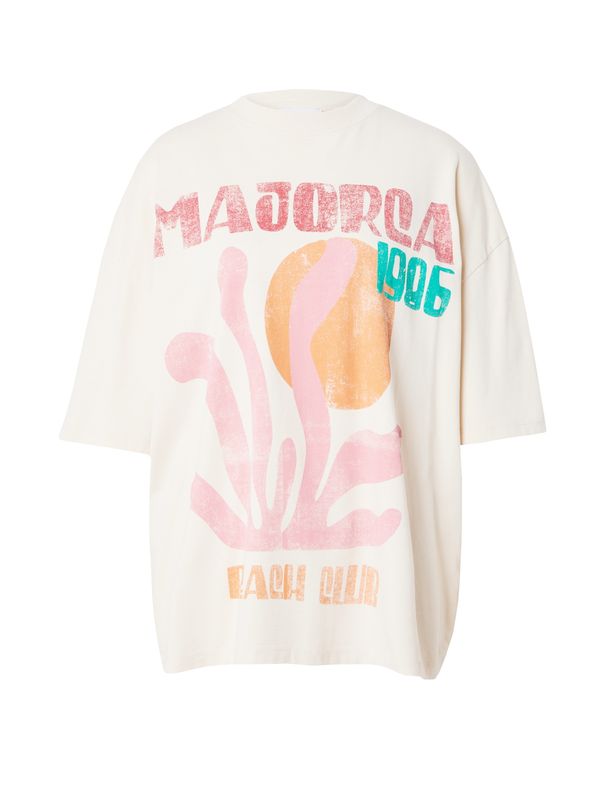 TOPSHOP TOPSHOP Majica 'Majorca'  oranžna / korala / roza / volneno bela